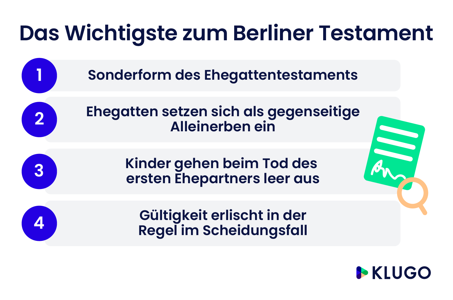 Berliner Testament: Definition, Vorteile & Widerruf | KLUGO